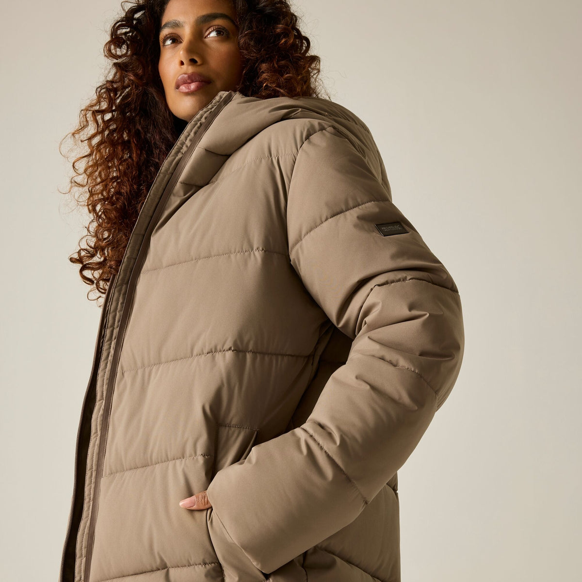 Mocha - Lifestyle - Regatta Womens-Ladies Faye Padded Jacket
