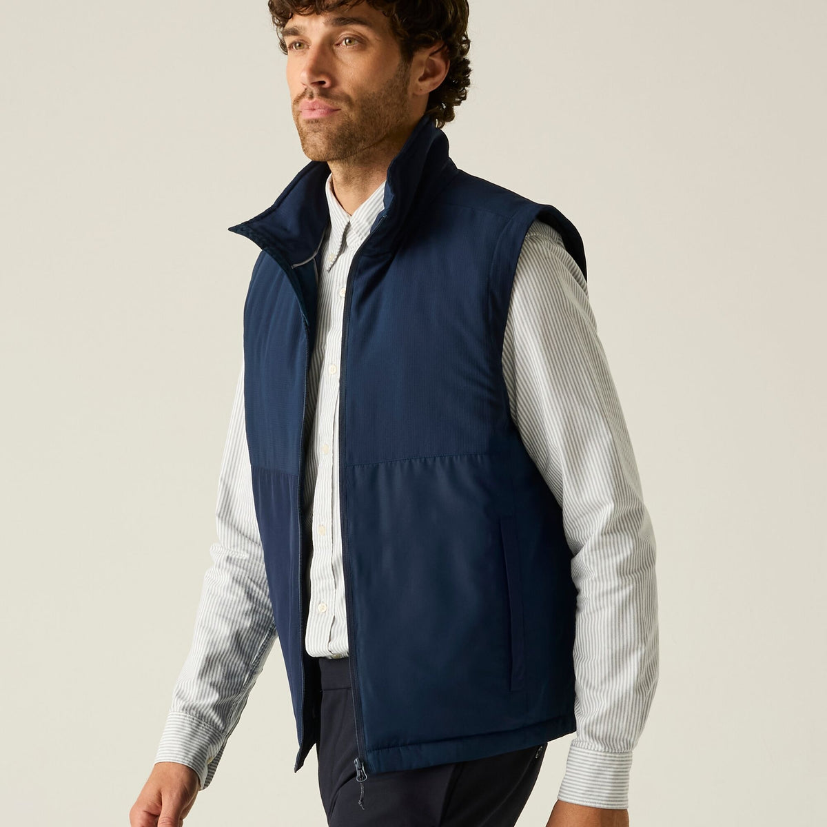 Navy - Close up - Regatta Unisex Adult Recycle.Me Body Warmer