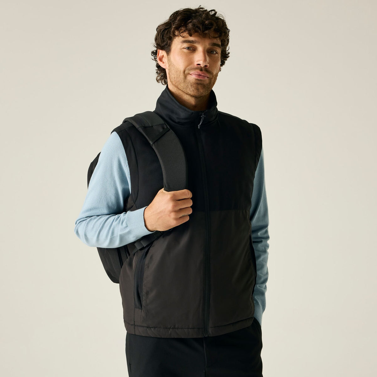 Black - Pack Shot - Regatta Unisex Adult Recycle.Me Body Warmer