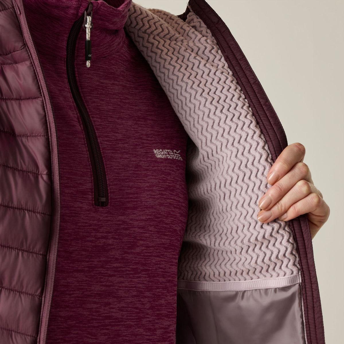 Fig - Close up - Regatta Womens-Ladies Lighthouse Lightweight Padded Jacket