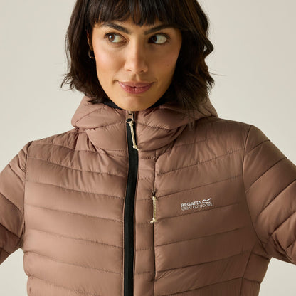 Mocha - Pack Shot - Regatta Womens-Ladies Lighthouse Lightweight Padded Jacket