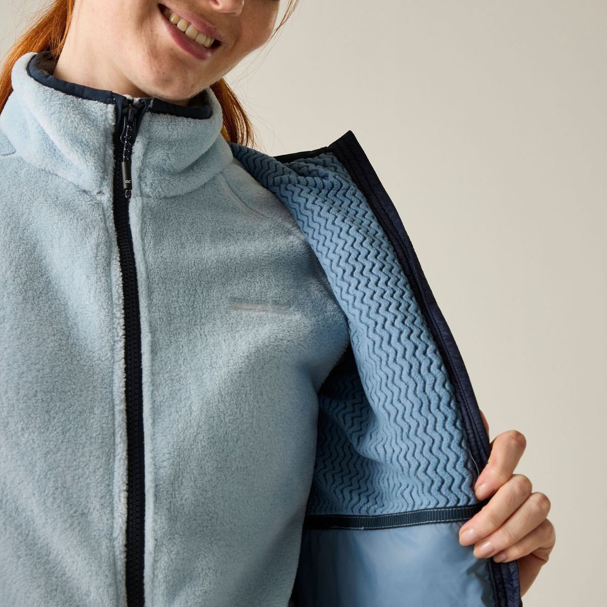 Navy - Close up - Regatta Womens-Ladies Lighthouse Lightweight Padded Jacket