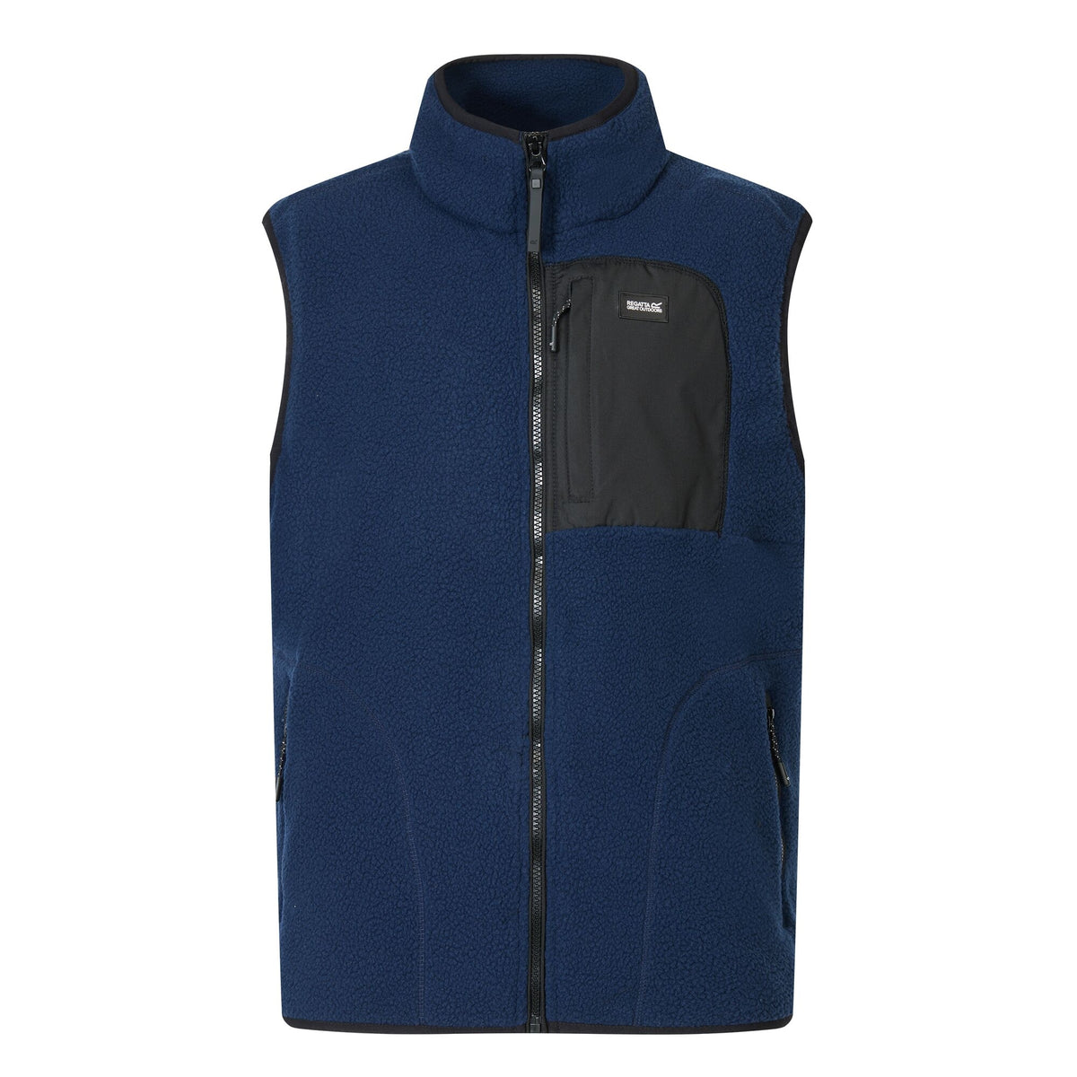 Navy-Black - Front - Regatta Mens Frankie Borg Body Warmer