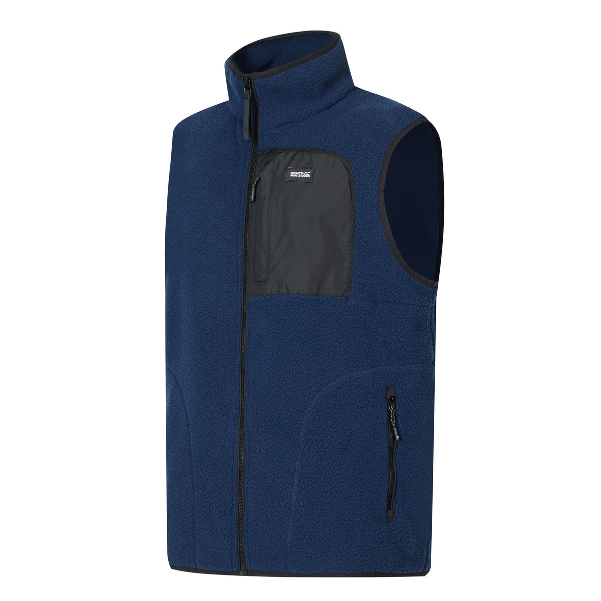 Navy-Black - Side - Regatta Mens Frankie Borg Body Warmer