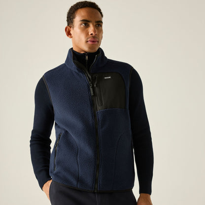Navy-Black - Pack Shot - Regatta Mens Frankie Borg Body Warmer