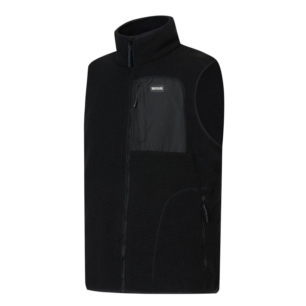 Black - Side - Regatta Mens Frankie Borg Body Warmer