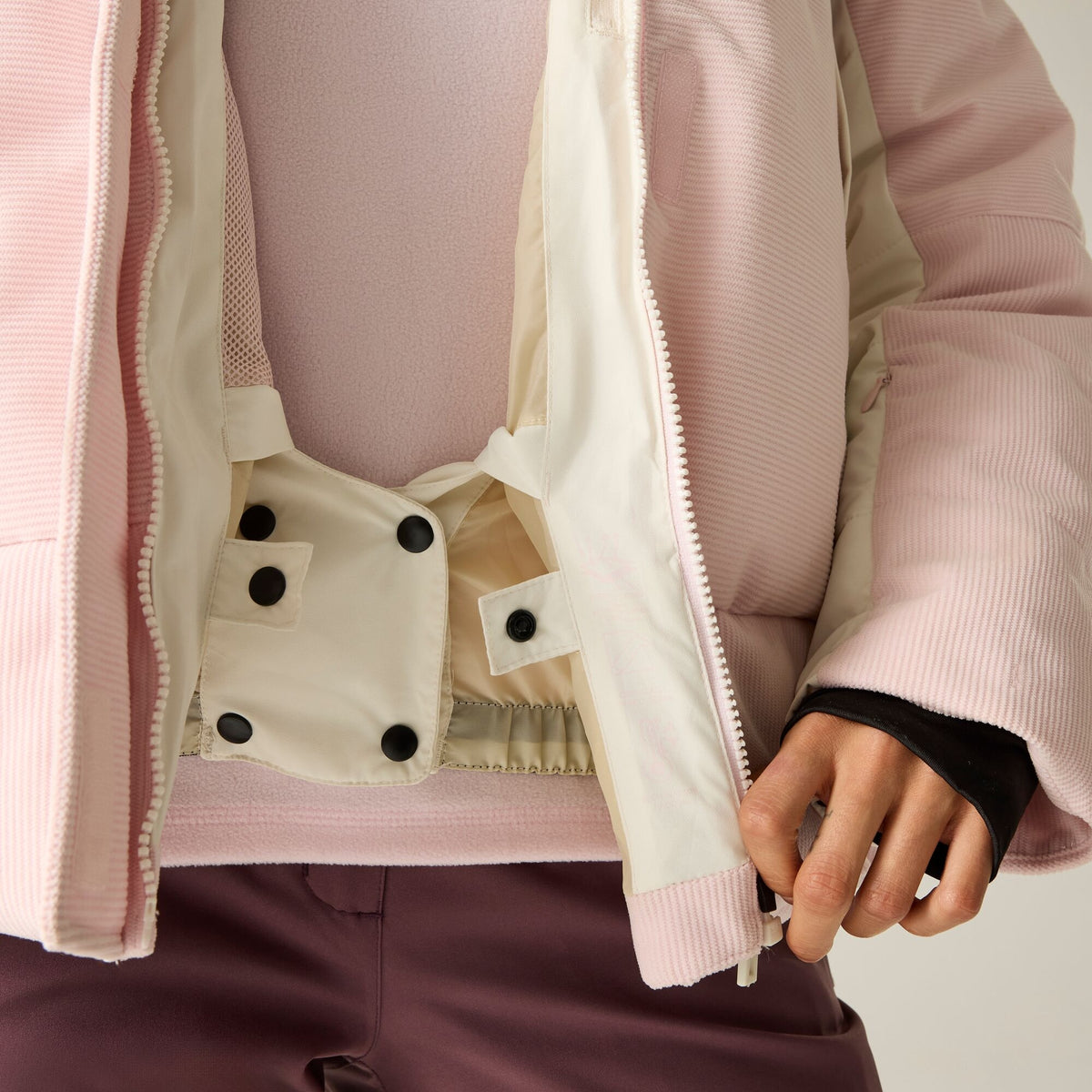 Pink Haze - Close up - Dare 2B Womens-Ladies Neve Ski Jacket
