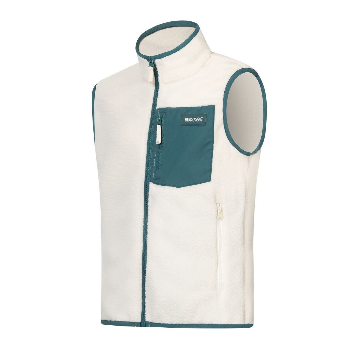 Light Vanilla-Mediterranea - Side - Regatta Childrens-Kids Frankie Fleece Body Warmer