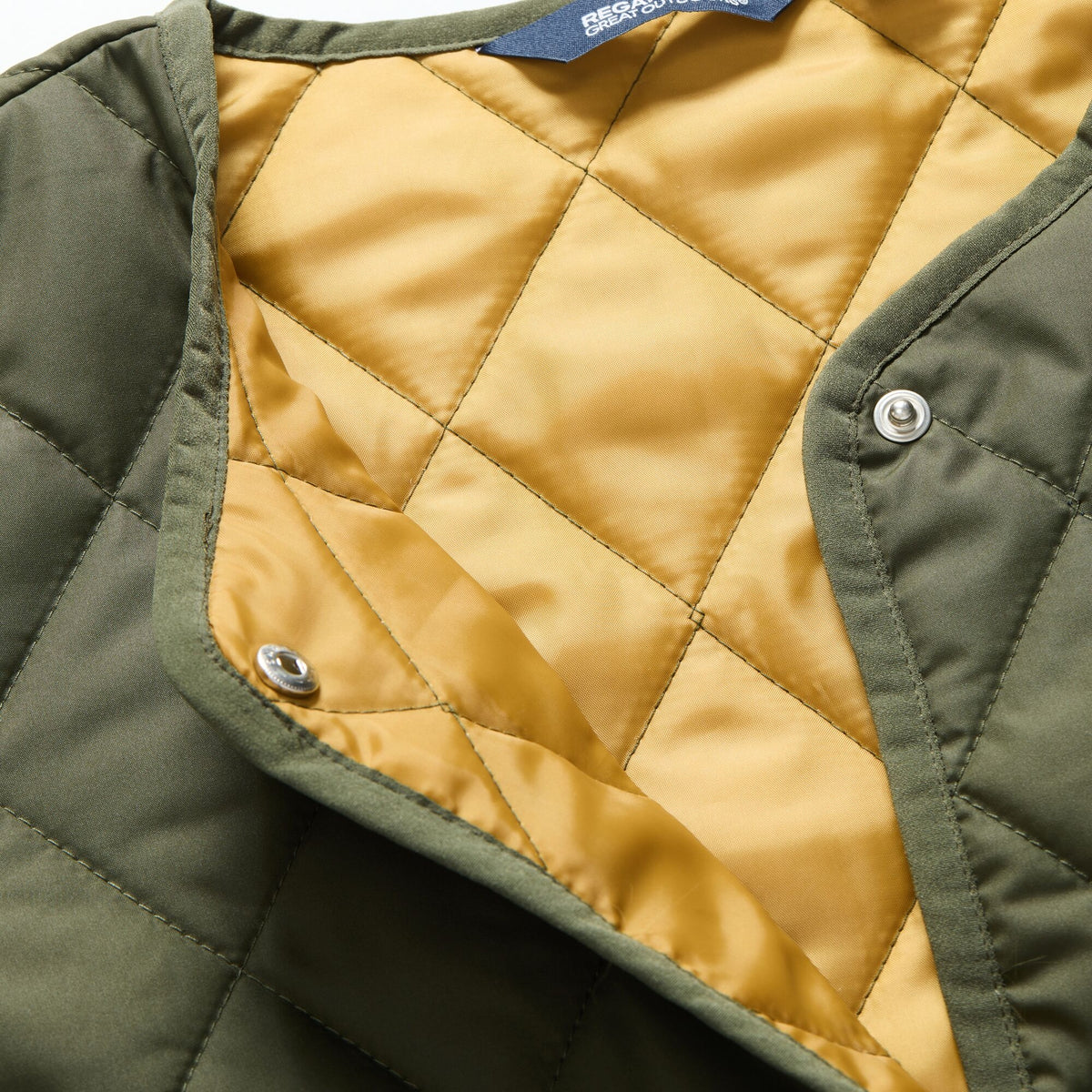 Dark Khaki-Wood Brown - Lifestyle - Regatta Womens-Ladies Maia Quilted Padded Jacket