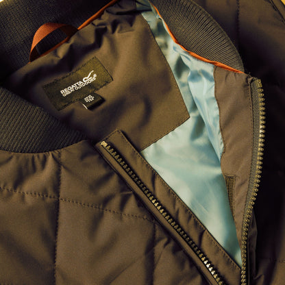 Rich Tan - Pack Shot - Regatta Mens Harvin Diamond Quilt Body Warmer