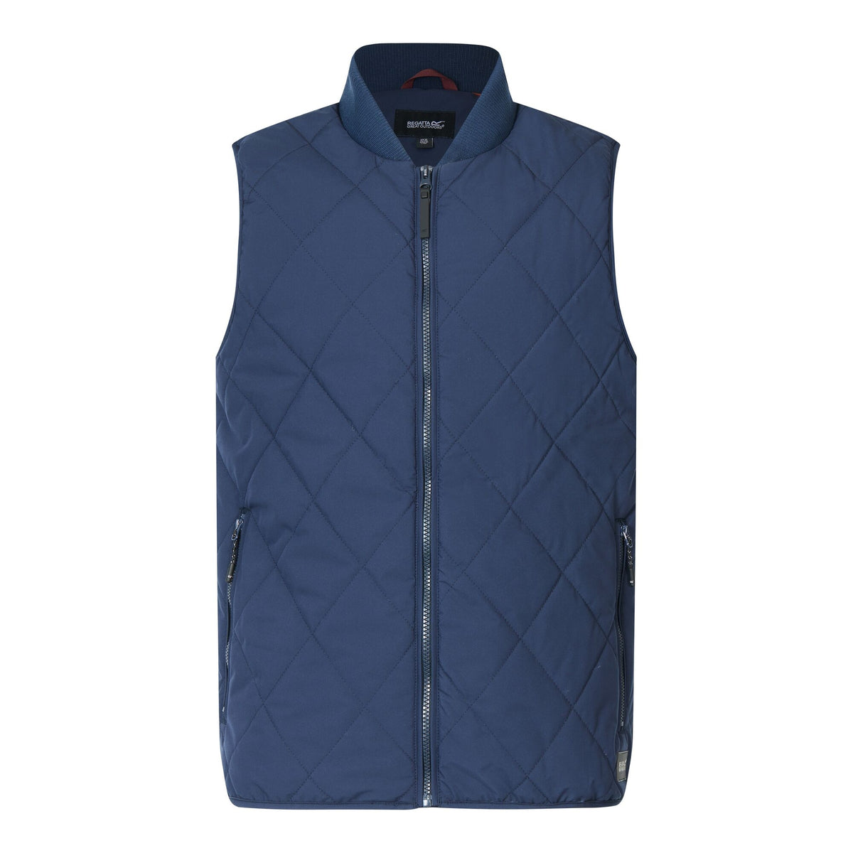 Navy - Front - Regatta Mens Harvin Diamond Quilt Body Warmer