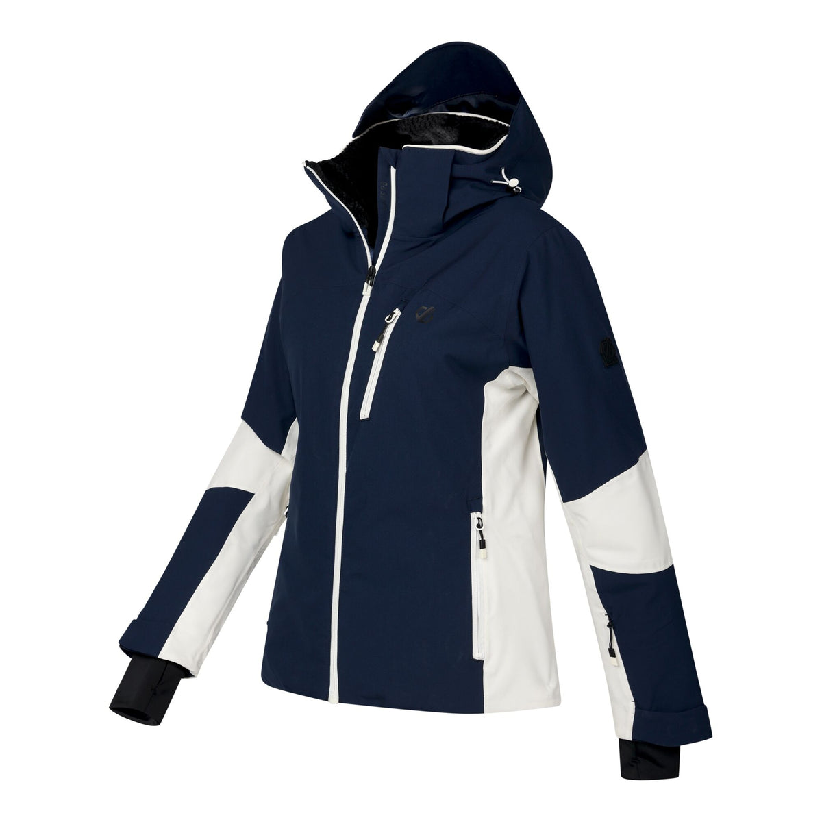 Navy-Egret - Side - Dare 2B Womens-Ladies Lumi Stretch Ski Jacket