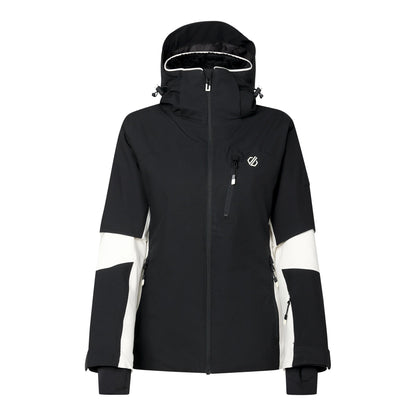 Black-Egret - Front - Dare 2B Womens-Ladies Lumi Stretch Ski Jacket
