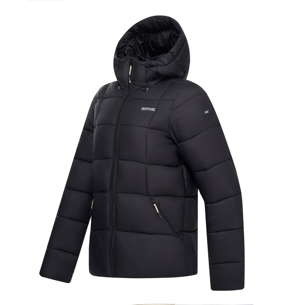 Black - Side - Regatta Womens-Ladies Eyre Padded Jacket