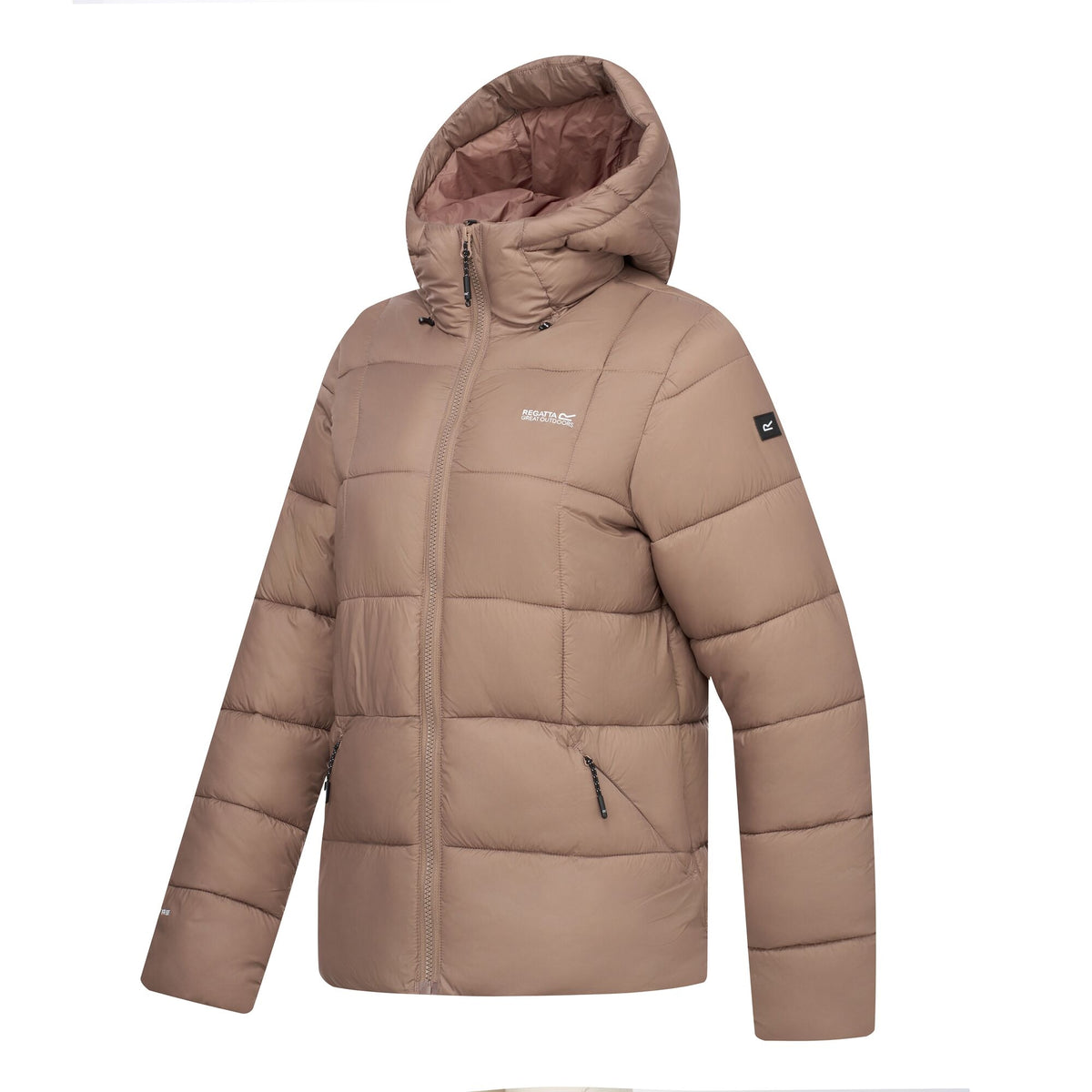 Mocha - Side - Regatta Womens-Ladies Eyre Padded Jacket