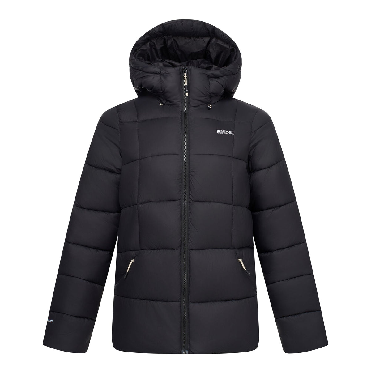 Black - Front - Regatta Womens-Ladies Eyre Padded Jacket