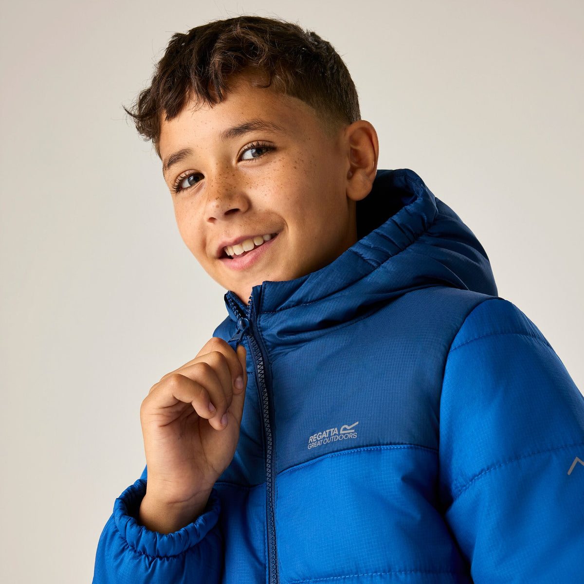 Aviator Blue-Olympian Blue - Side - Regatta Childrens-Kids Lofthouse Body Warmer