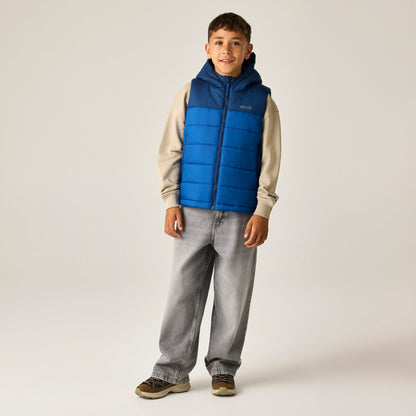 Aviator Blue-Olympian Blue - Close up - Regatta Childrens-Kids Lofthouse Body Warmer