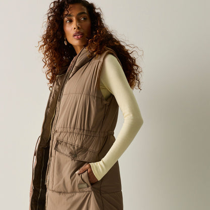 Mocha - Close up - Regatta Womens-Ladies Aveline Body Warmer