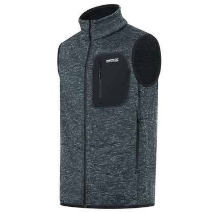 Ash - Side - Regatta Mens Newhill Fleece Body Warmer