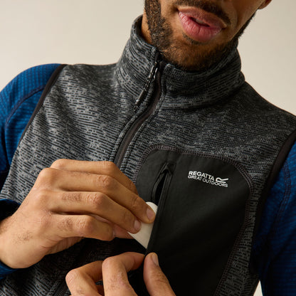 Ash - Pack Shot - Regatta Mens Newhill Fleece Body Warmer
