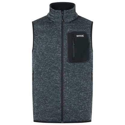 Ash - Front - Regatta Mens Newhill Fleece Body Warmer