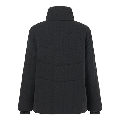 Black - Back - Regatta Womens-Ladies Amaryl Cable Knit Padded Jacket