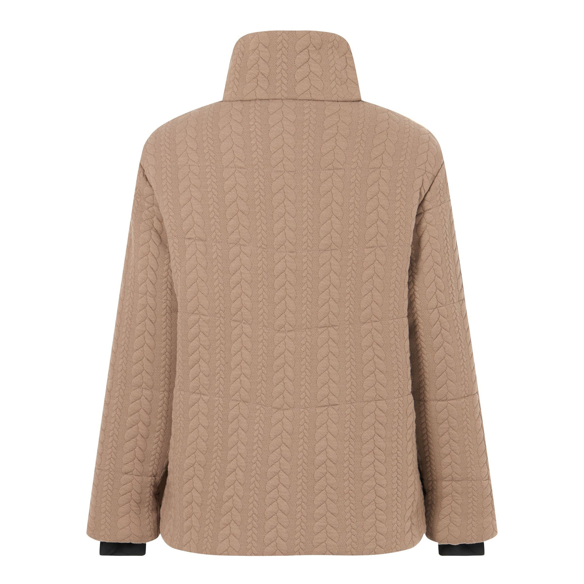 Mocha - Back - Regatta Womens-Ladies Amaryl Cable Knit Padded Jacket