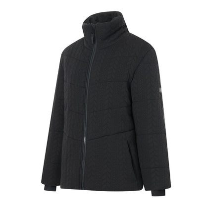 Black - Side - Regatta Womens-Ladies Amaryl Cable Knit Padded Jacket