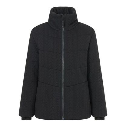 Black - Front - Regatta Womens-Ladies Amaryl Cable Knit Padded Jacket