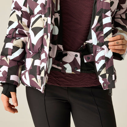 Huckleberry - Close up - Dare 2B Womens-Ladies Allure Abstract Ski Jacket