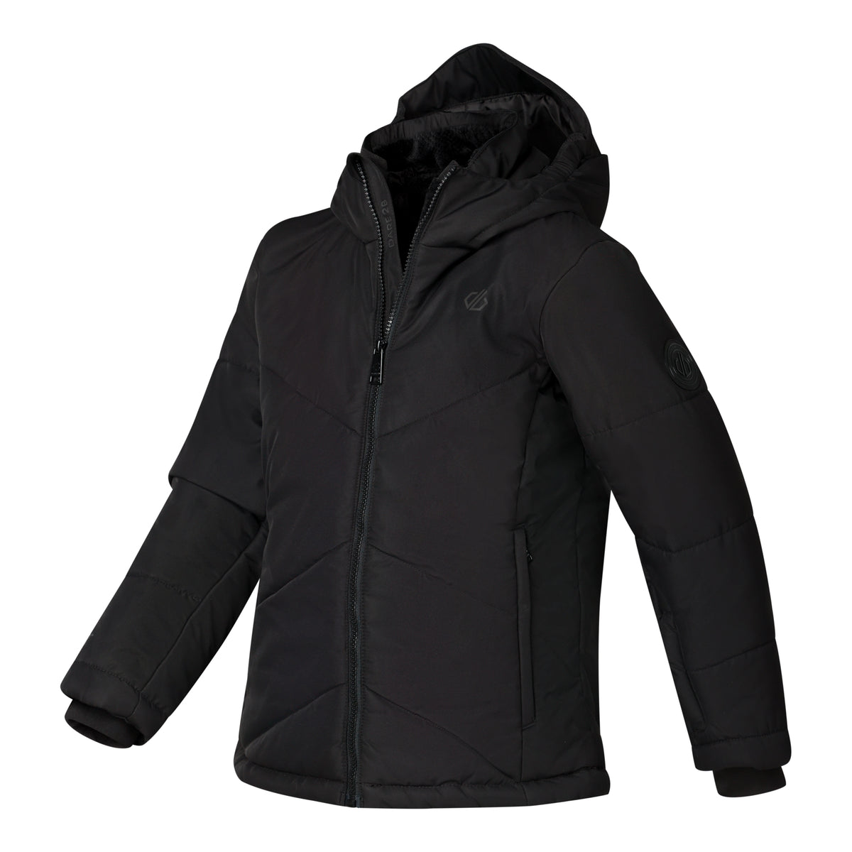 Black - Side - Dare 2B Childrens-Kids Glacier Ski Jacket