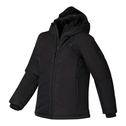 Black - Side - Dare 2B Childrens-Kids Glacier Ski Jacket