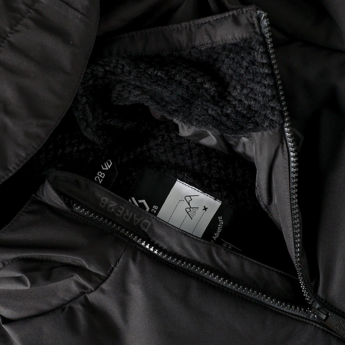 Black - Pack Shot - Dare 2B Childrens-Kids Glacier Ski Jacket