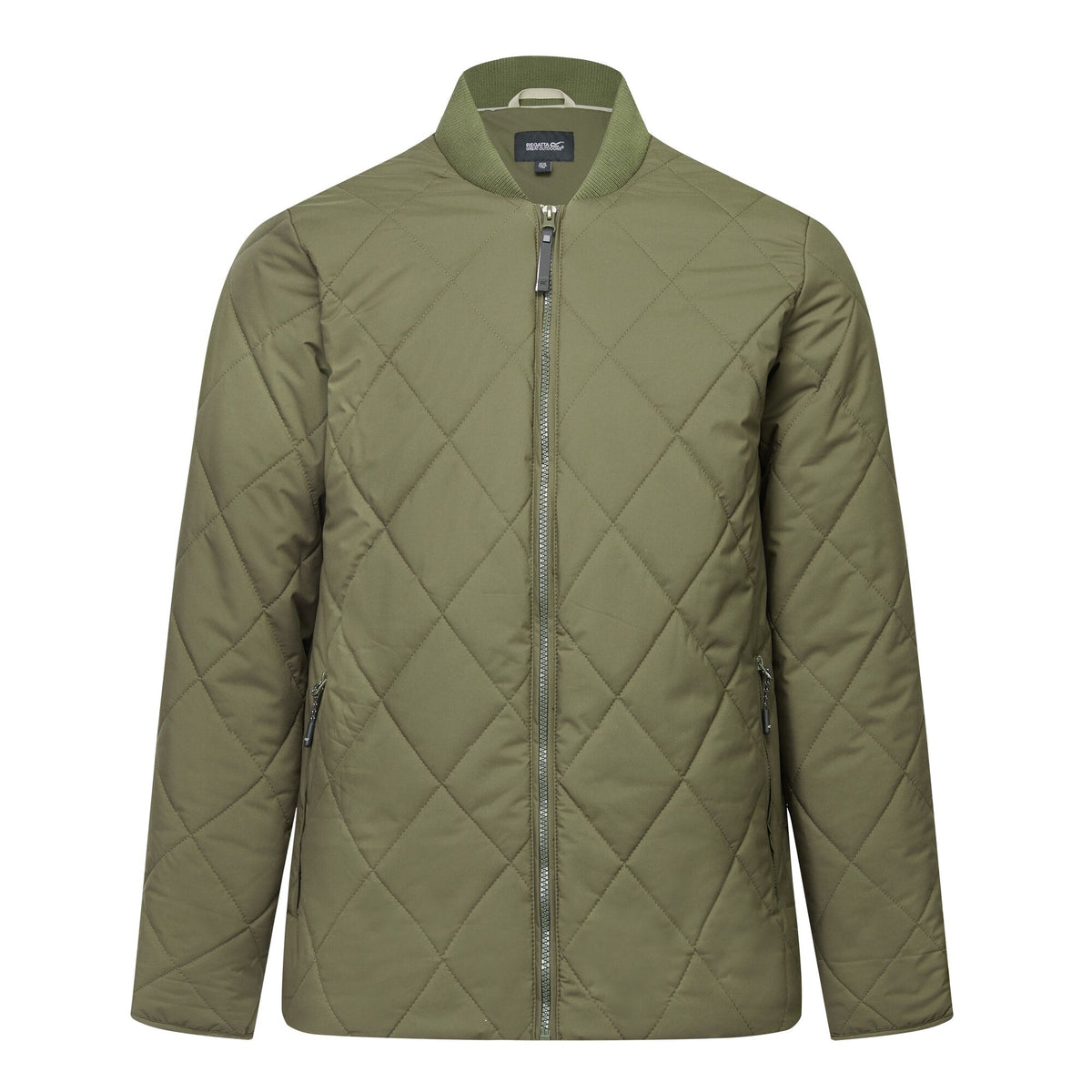 Dark Khaki - Front - Regatta Mens Harvin Quilted Jacket