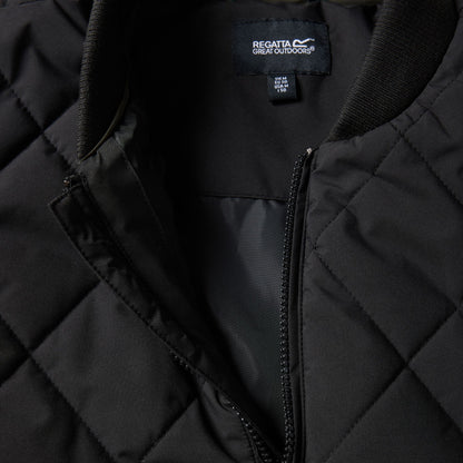 Black - Pack Shot - Regatta Mens Harvin Quilted Jacket