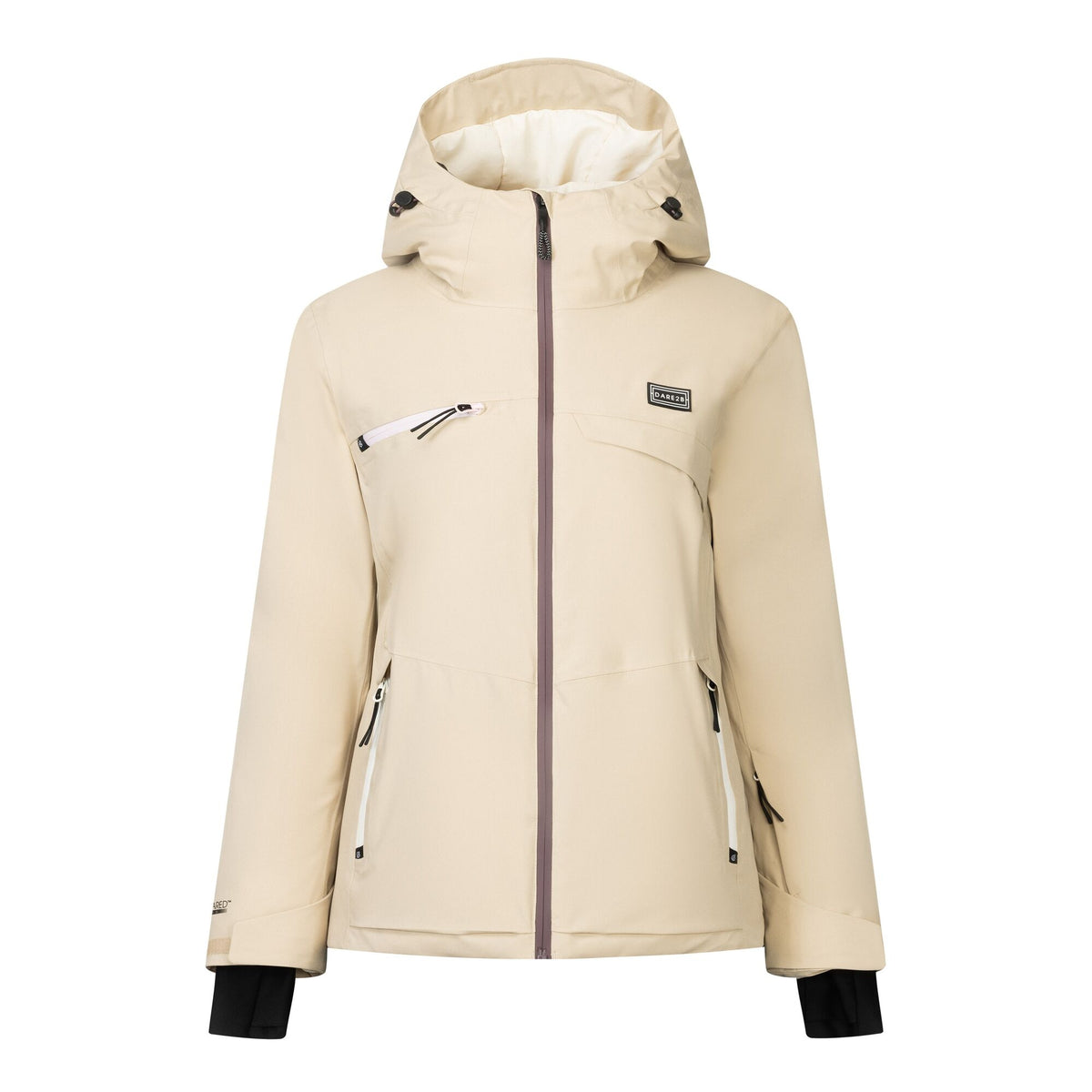 White Pepper - Front - Dare 2B Womens-Ladies Bluebird Ski Jacket