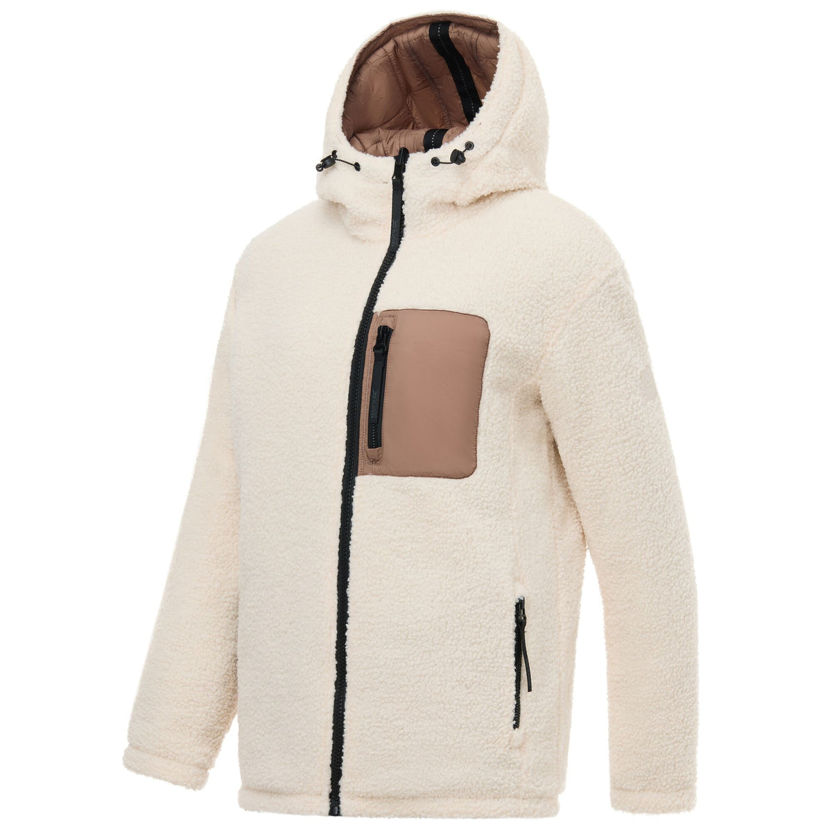 Mocha-Light Vanilla - Side - Regatta Womens-Ladies Frankie Reversible Padded Jacket