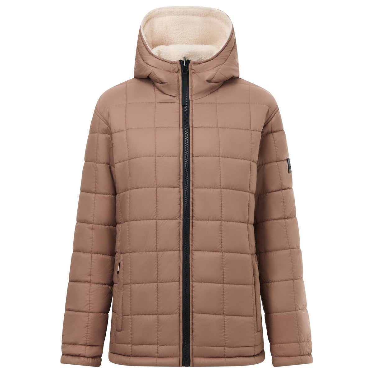 Mocha-Light Vanilla - Lifestyle - Regatta Womens-Ladies Frankie Reversible Padded Jacket