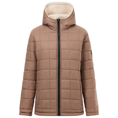 Mocha-Light Vanilla - Lifestyle - Regatta Womens-Ladies Frankie Reversible Padded Jacket