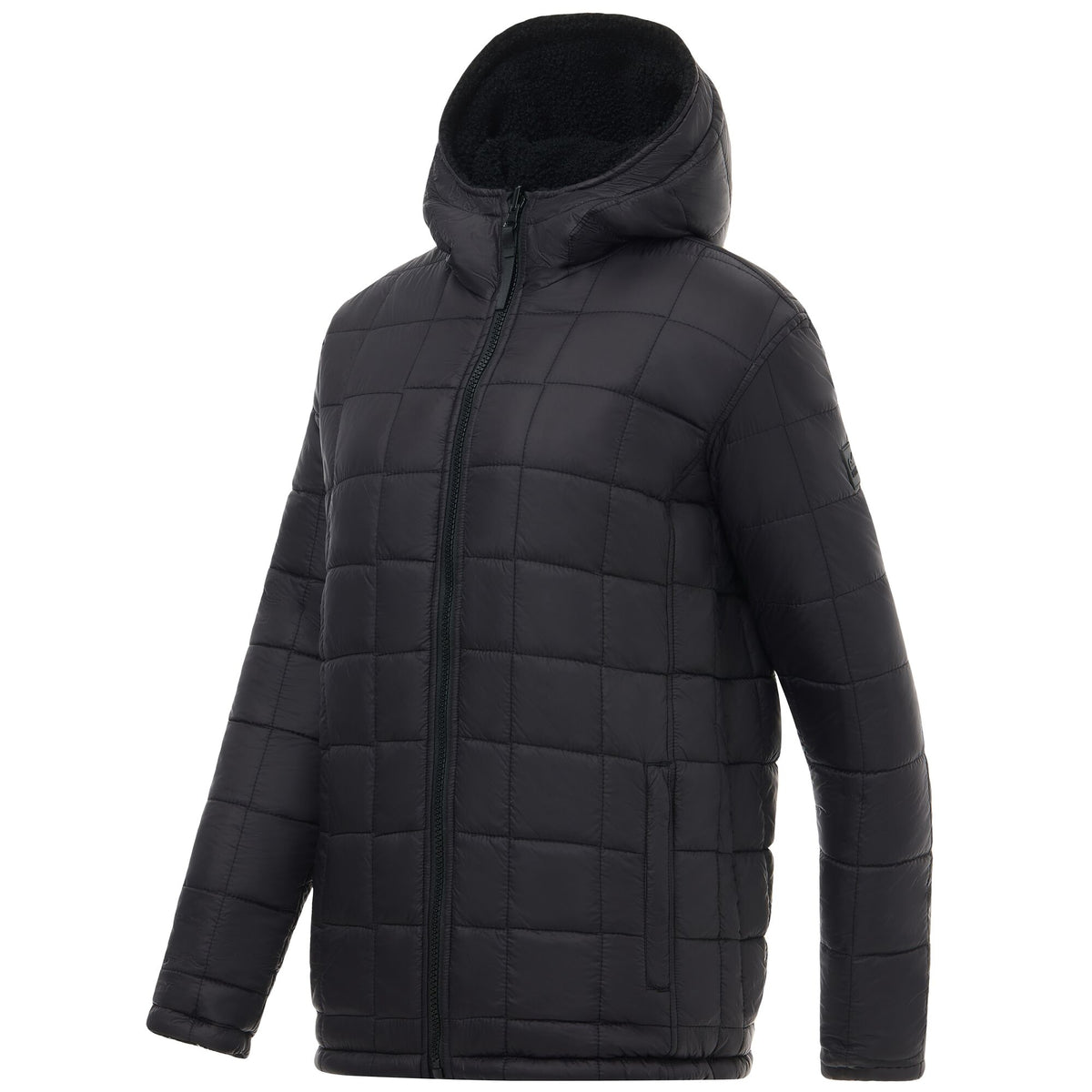 Black - Close up - Regatta Womens-Ladies Frankie Reversible Padded Jacket