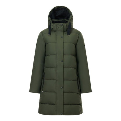 Dark Khaki-Black - Front - Regatta Womens-Ladies Eryn Padded Jacket