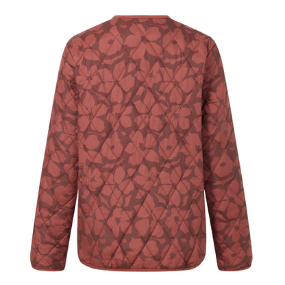 Dark Cherry - Back - Regatta Womens-Ladies Maia Shadow Flower Quilted Jacket