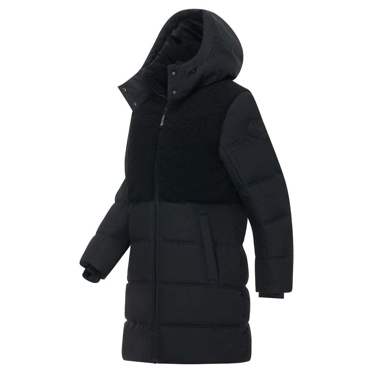 Black - Side - Regatta Womens-Ladies Borg Padded Jacket
