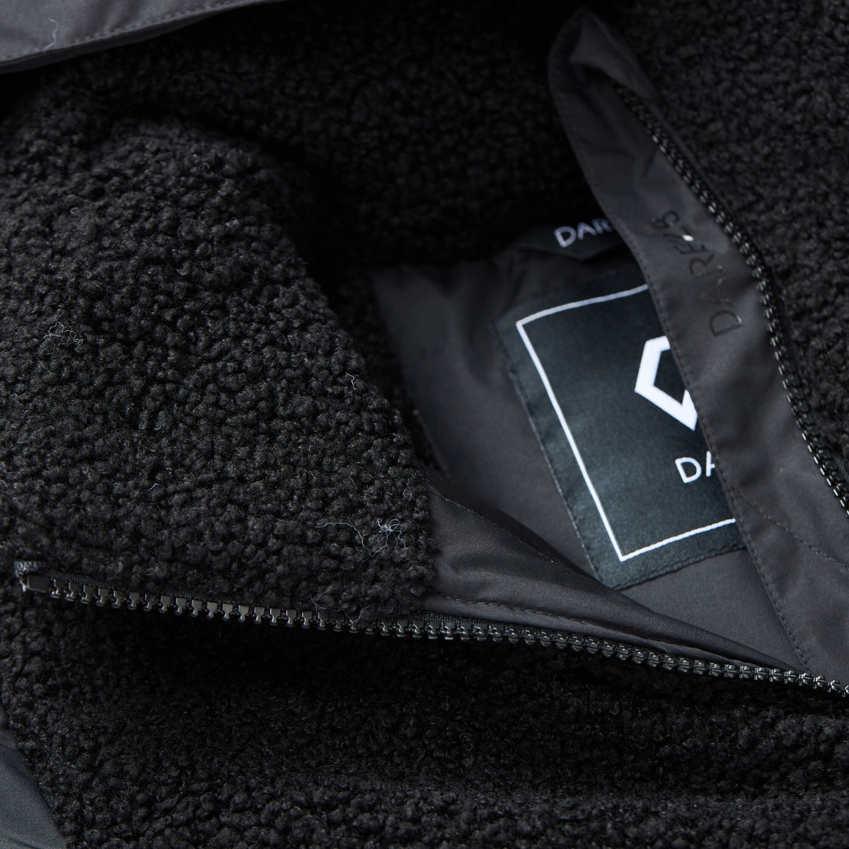 Black - Close up - Regatta Womens-Ladies Borg Padded Jacket