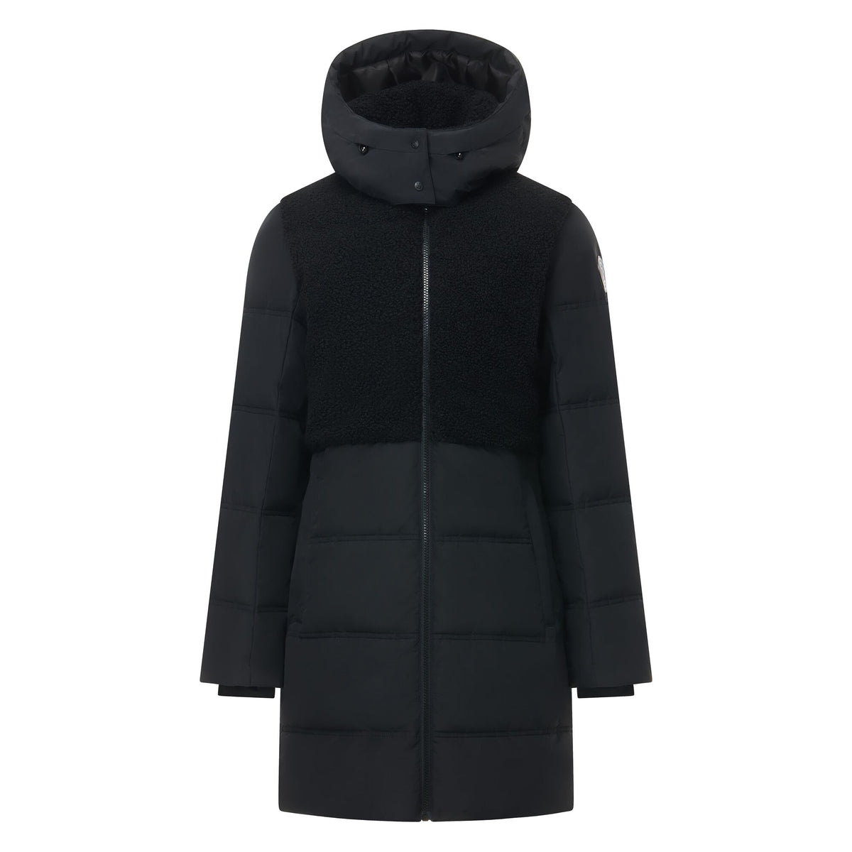 Black - Front - Regatta Womens-Ladies Borg Padded Jacket