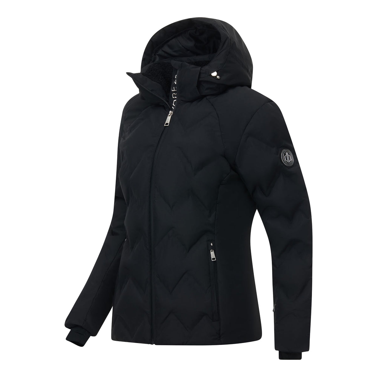Black - Side - Dare 2B Womens-Ladies Enfold II Padded Ski Jacket