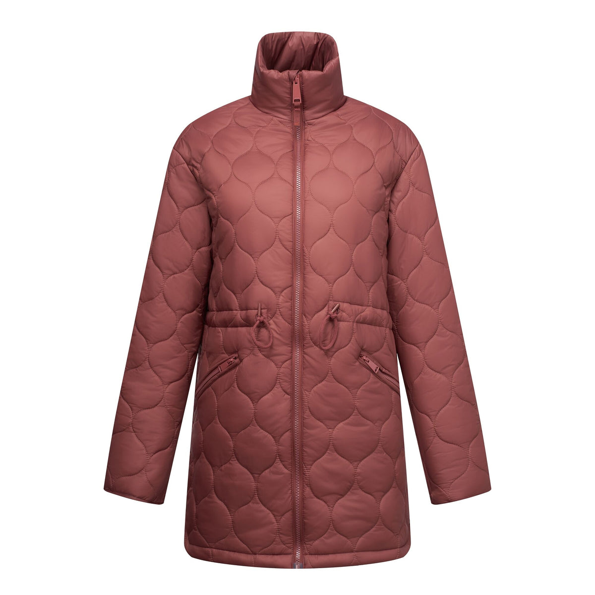 Dark Cherry - Front - Regatta Womens-Ladies Gaia Quilted Jacket