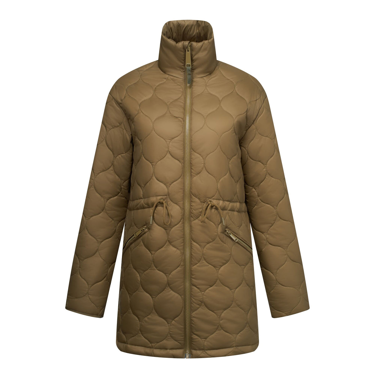 Bark Green - Front - Regatta Womens-Ladies Gaia Quilted Jacket