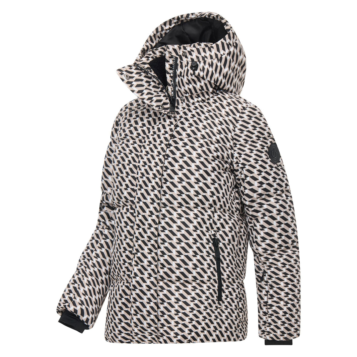 White Pepper - Side - Dare 2B Womens-Ladies Allure Geometric Ski Jacket